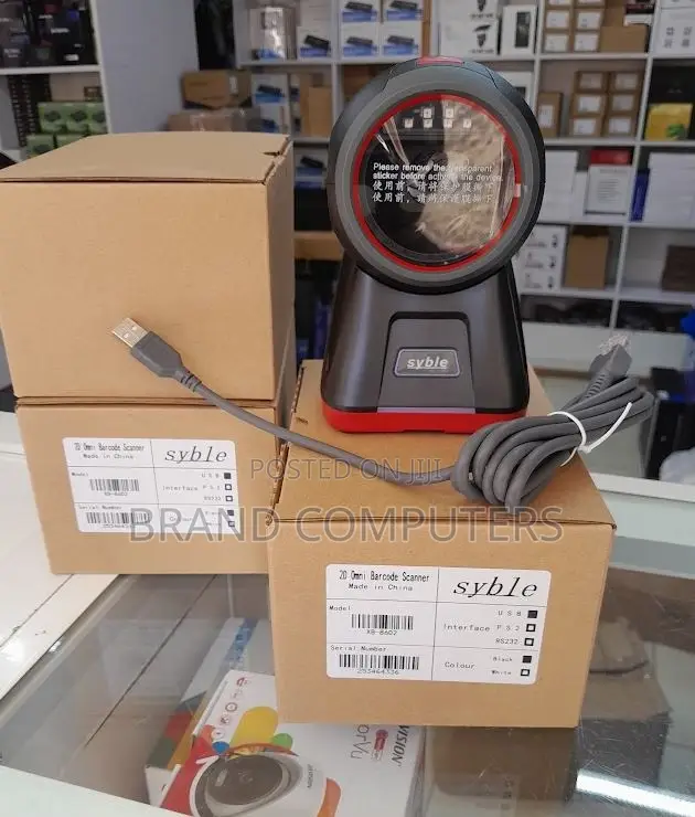 Barcode Scanner Reader Xb8602 Table Mounted