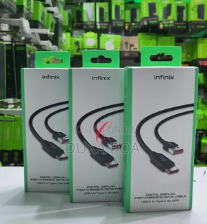 Infinix 66W 6A Type C Fast Charge USB Cable Digital Display