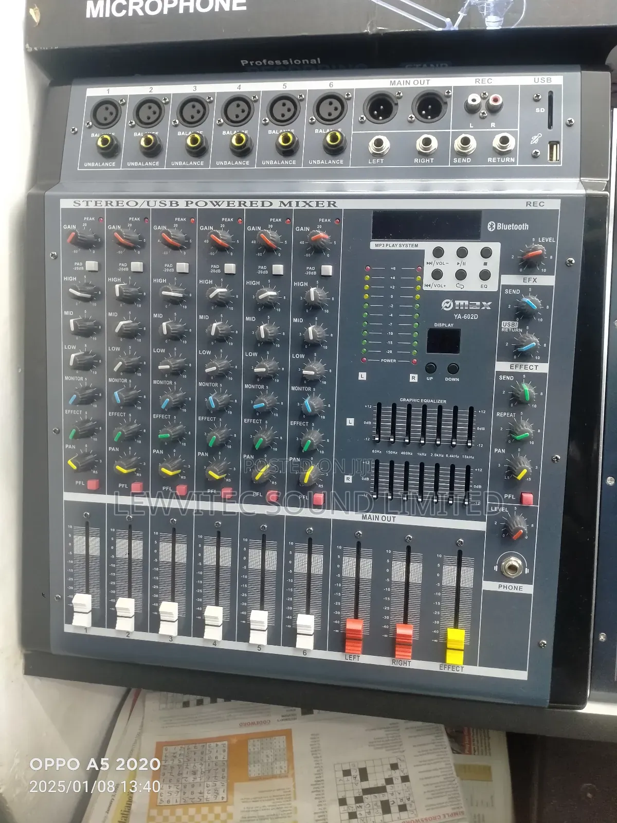 Max 602D Powered Mixer