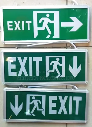 Emergency Exit Arrow Signs Ew7jy