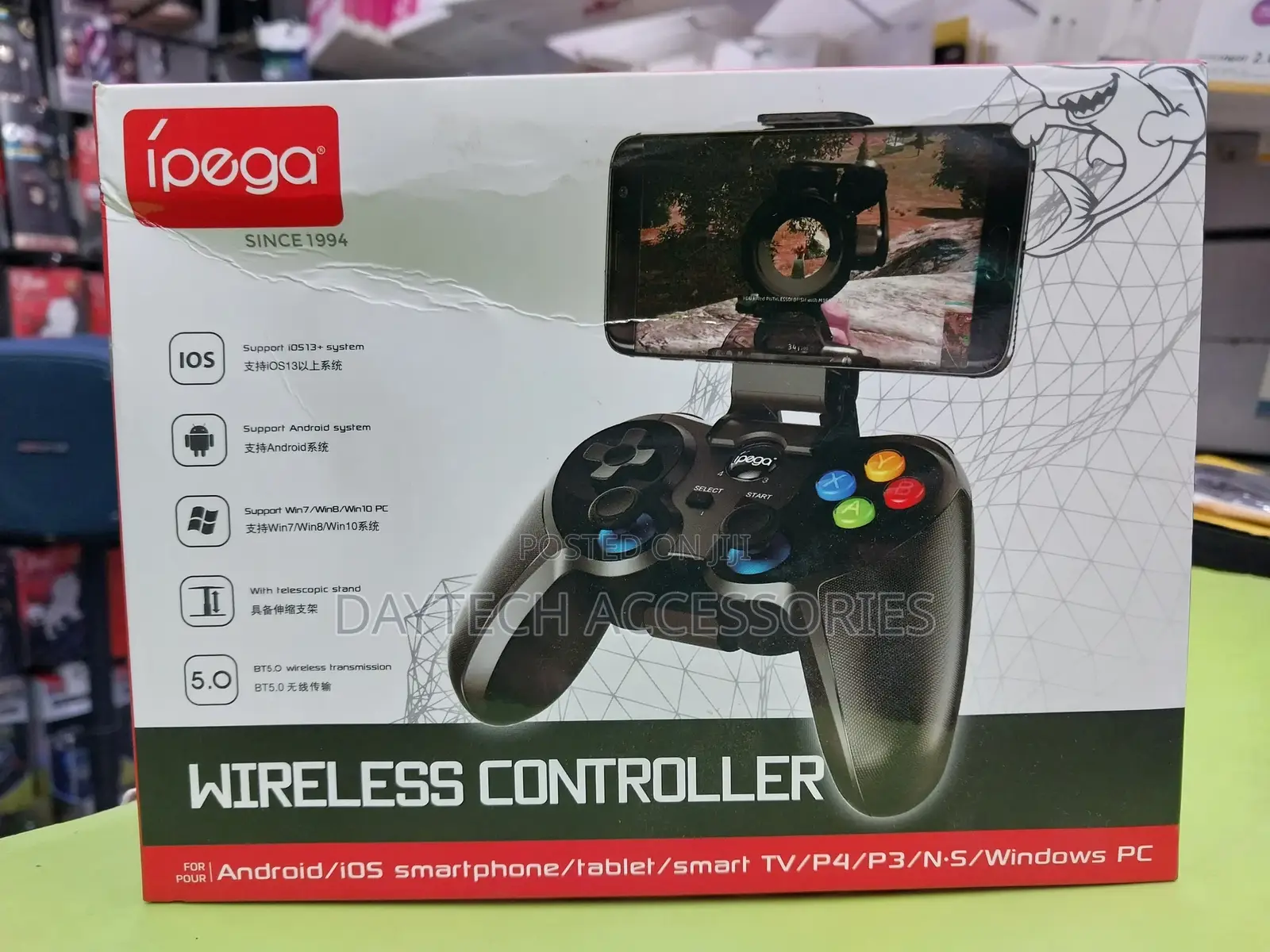 Ipega Bluetooth Controller Pg-9157 Black - For Phone. Gaming