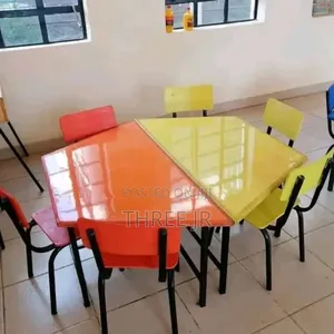 School Tables and Chairs Set of 6 Chairs