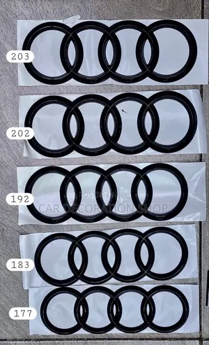 Metallic Audi Logos