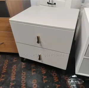 White Bedside Table