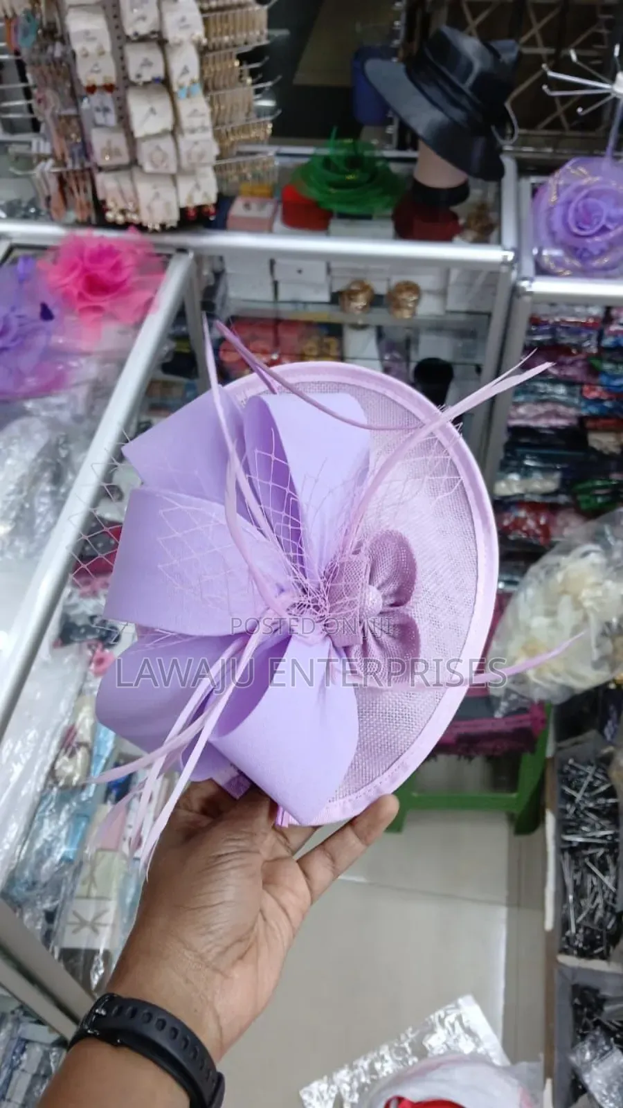 Purple Feather Fascinator