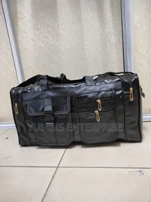 Large Black Leather Quality Travelling Duffel Bags KSH 1600