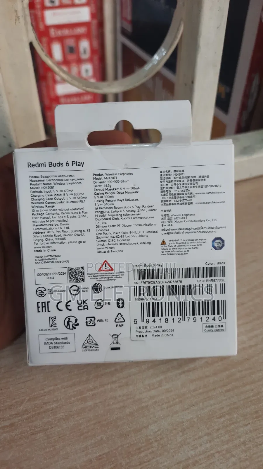 Xiamo Redmi Buds 6 Play- Black