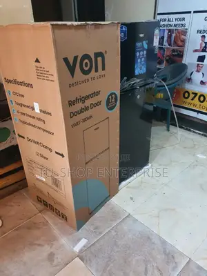 Von VRT-138DRHX Double Door Fridge 138L - Inox By Von