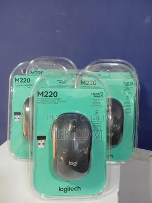 Logitech Wireless Mouse Silent M220 Blue