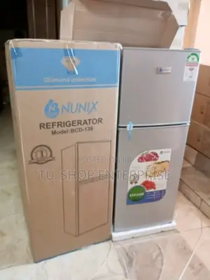 Nunix 138L Double Door Fridge BCD-138