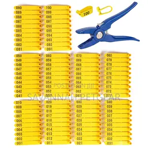 Small Livestock Ear Tags Numbered Sheep Ear Tags 001-100