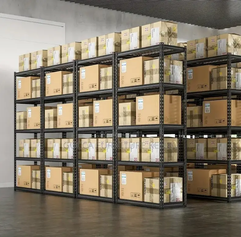 Cabinets:Adjustable Metallic Home/Office Shelving Unit