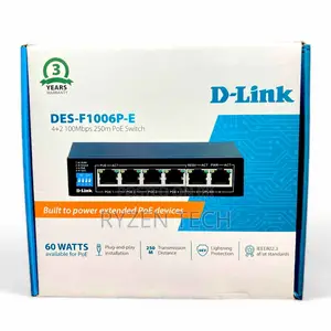 D-Link 6-Port Gigabit Poe Switch With 4 Long Reach Poe Ports