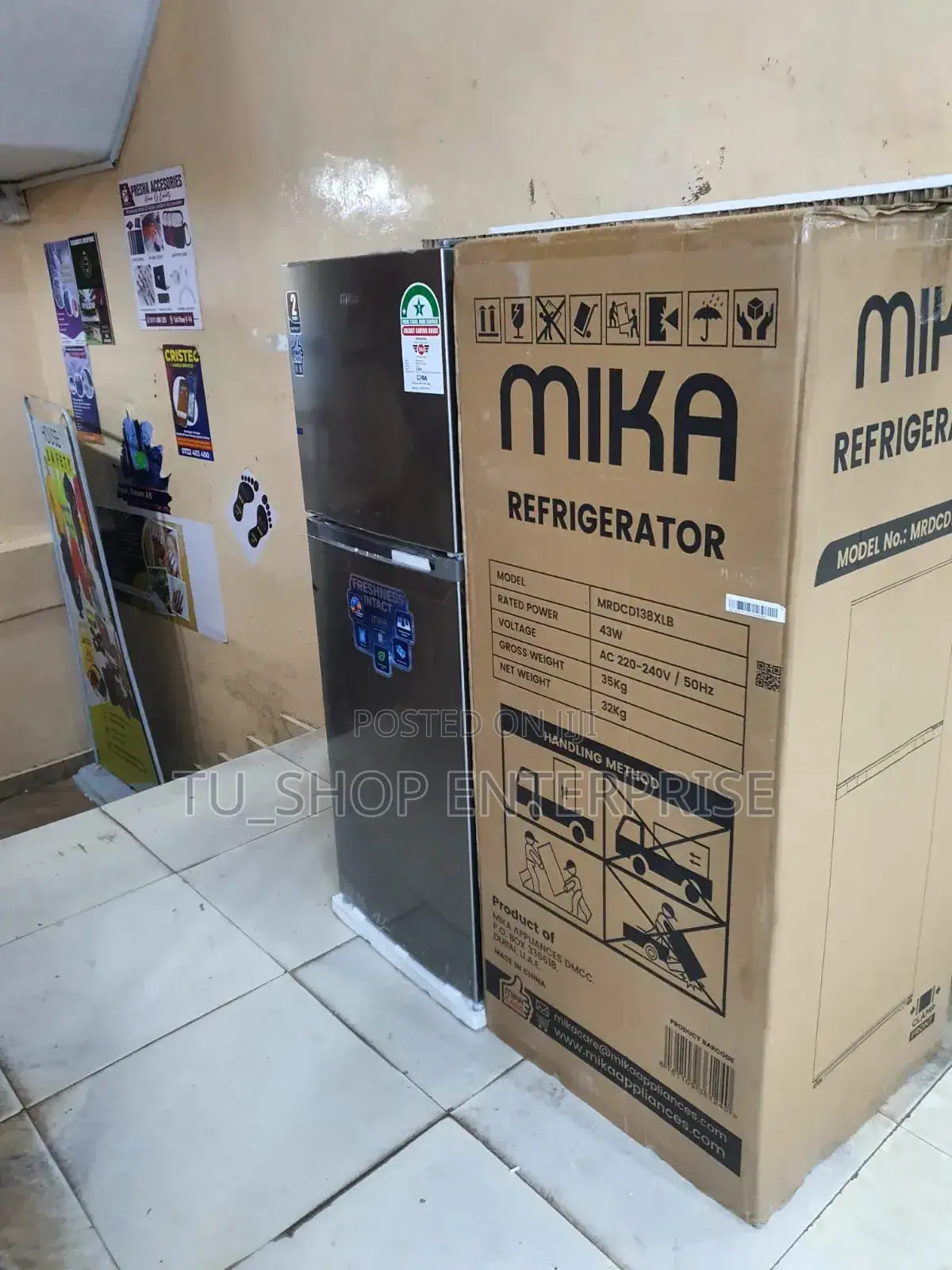 #Fridge! Fridge! MIKA , 138L, 2 Door Top Freezer