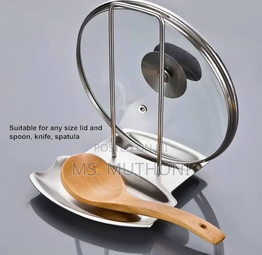 Pan Pot Rack Cover Lid Rest Stand