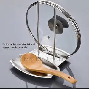 Pan Pot Rack Cover Lid Rest Stand