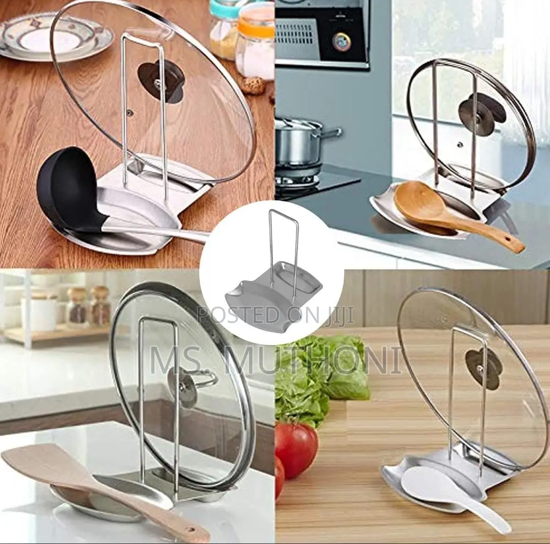 Pan Pot Rack Cover Lid Rest Stand