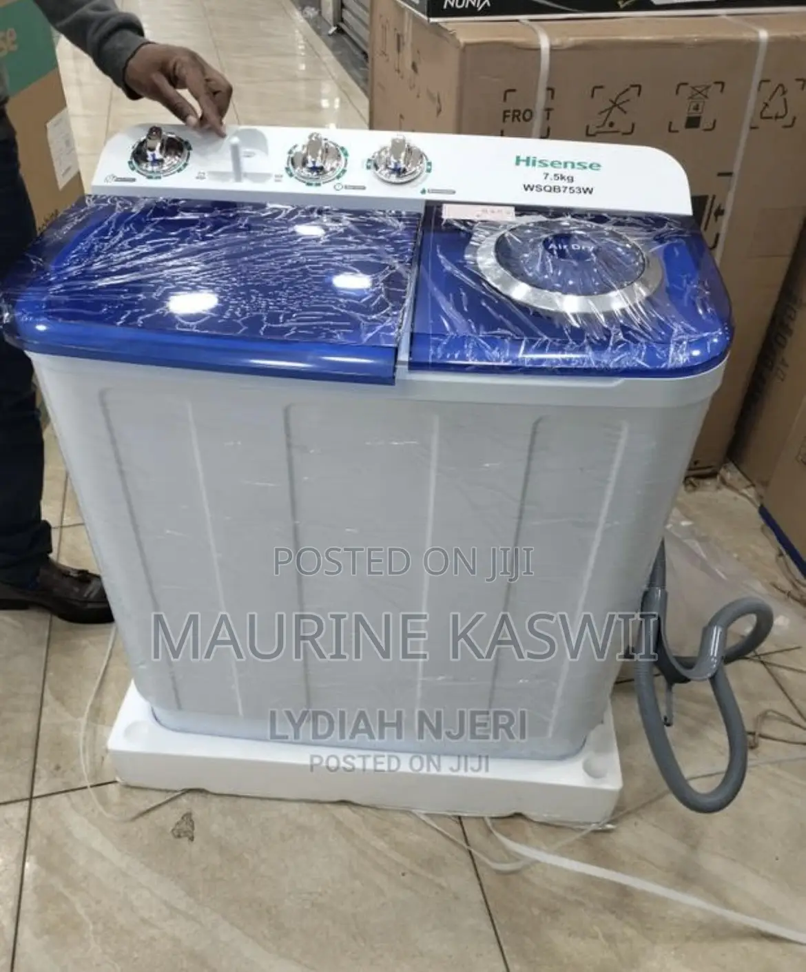 Hisense 7.5kg Topload Semi Outomatic Machine