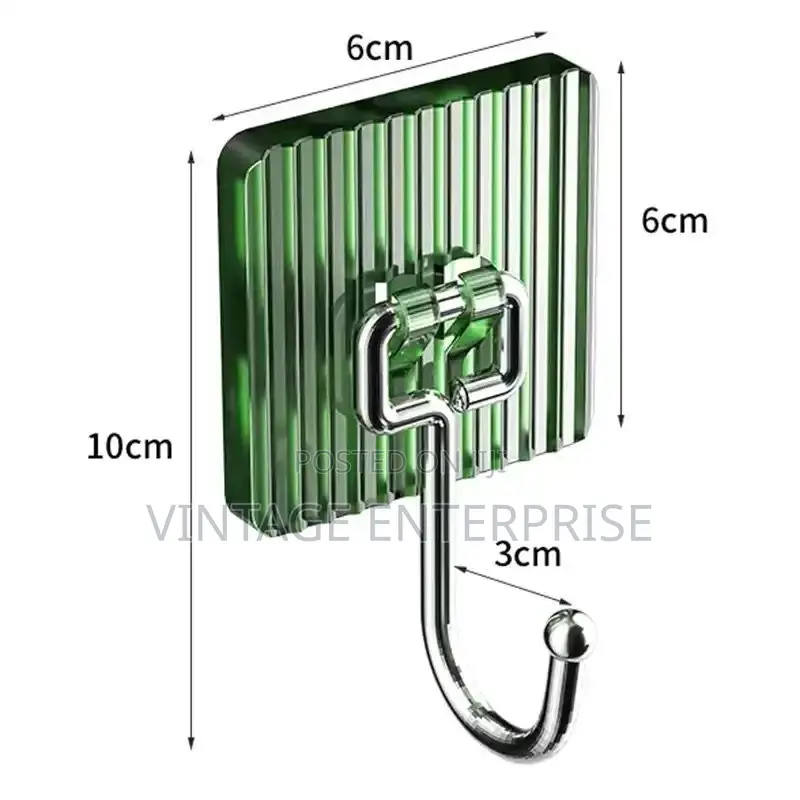 10pcs Pack Acrylic Seamless Sticky Hook