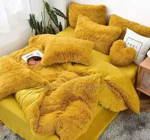 Fluffy Duvet Yellow Fluffy Duvet 6 by 7