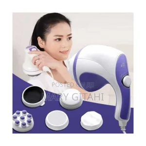 Blue and Whiterelax Tone Spin Full Body Massager