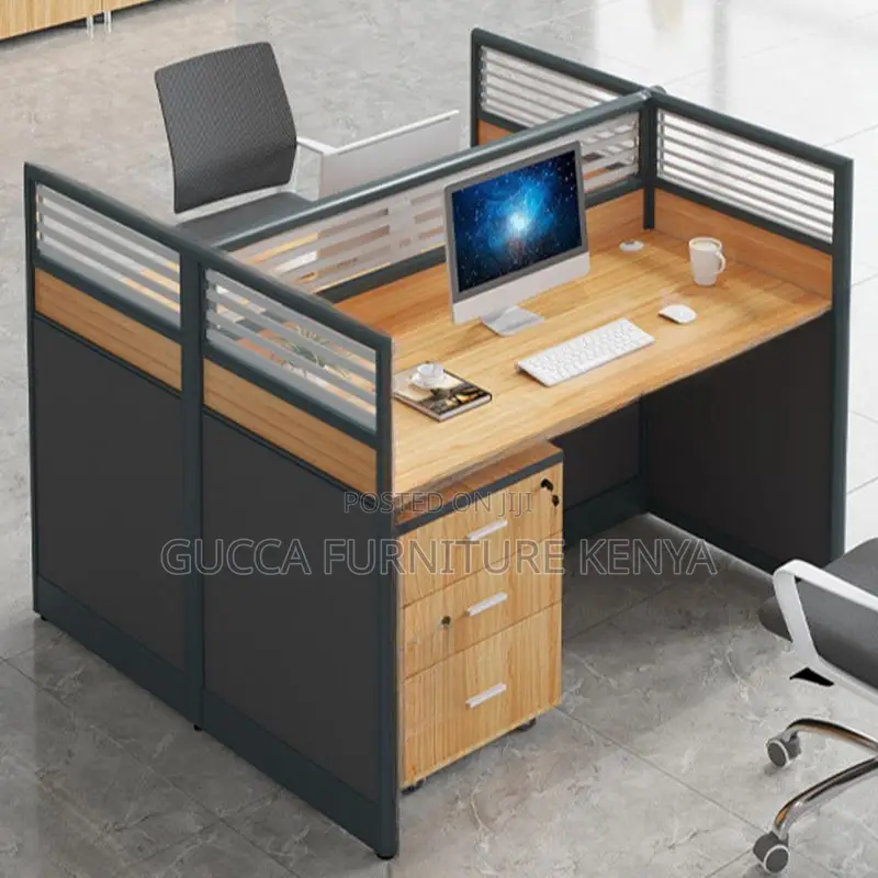 Workstation:2-Way Modular Executive Wood Workstation