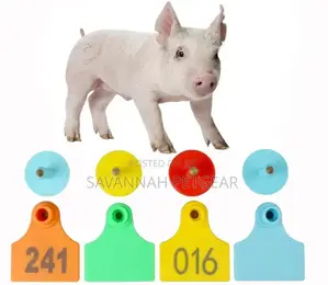 Animal Ear Tags Plastic TPU Material for Pigs and Piglets