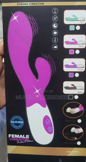 Rechargable Vibrator Rabbit Dildo Sex Toy With 8inch Length.