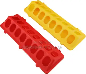 Poultry Feeder Chicken Feeding Trough Plastic Flip Top