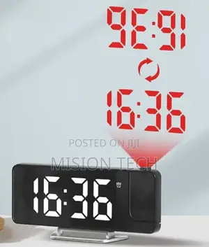 *180% Projection LED Digital Clock With Alarm for Table* 