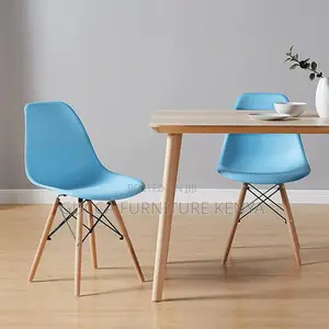 Home Chairs: Modern Mid-Century Plastic Kitchen Dining Chair