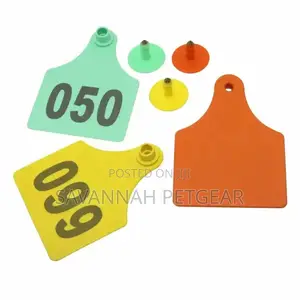 Animal Ear Tags Plastic TPU Material For Cattle, Cows, Calf