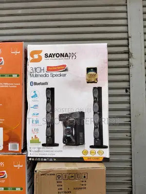 Subwoofer! Sayona SHT-1204BT 3.1 Channel Speaker Subwoofer