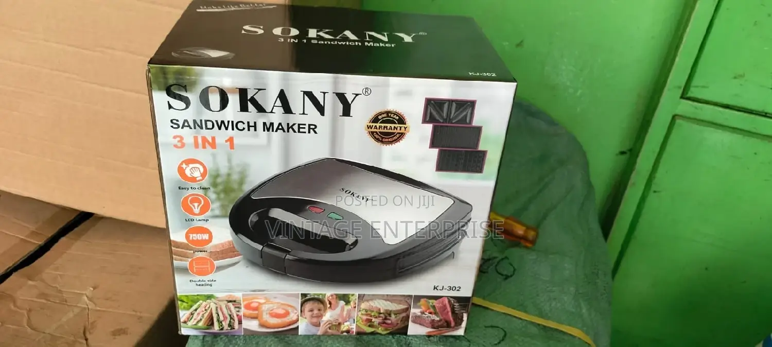 Sokany Sandwich Maker Grill / Waffle / Sandwich