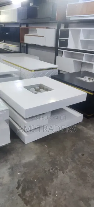 Coffee Table With Pebbles