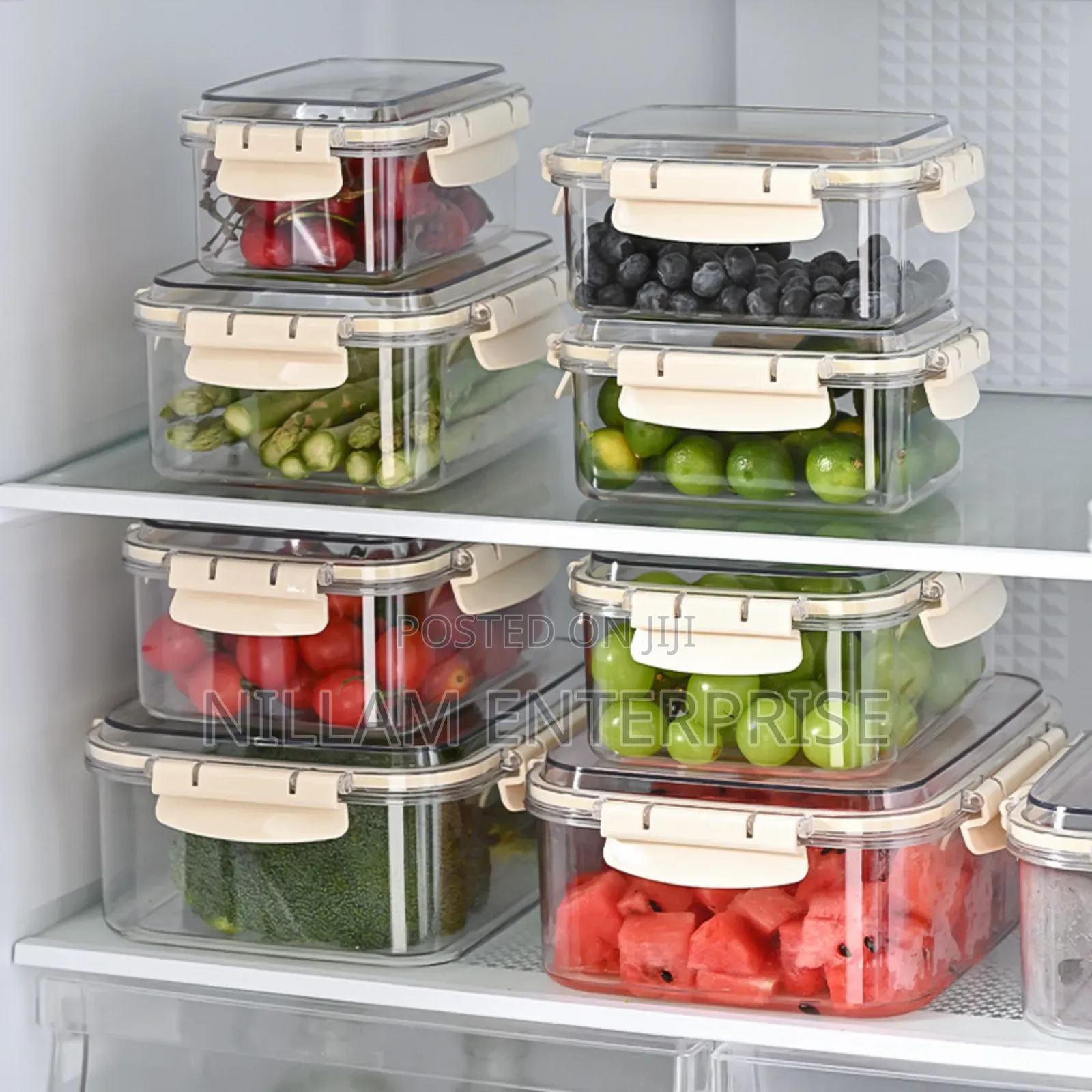 Airtight Clip Lock Lids Food Storage Containers