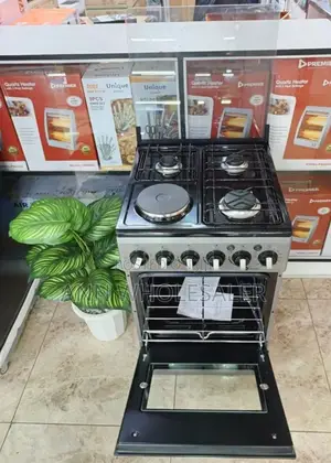 Nunix Standing Cooker With Electric Oven.
