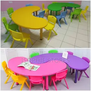 Moon Shaped Kindergarten Tables