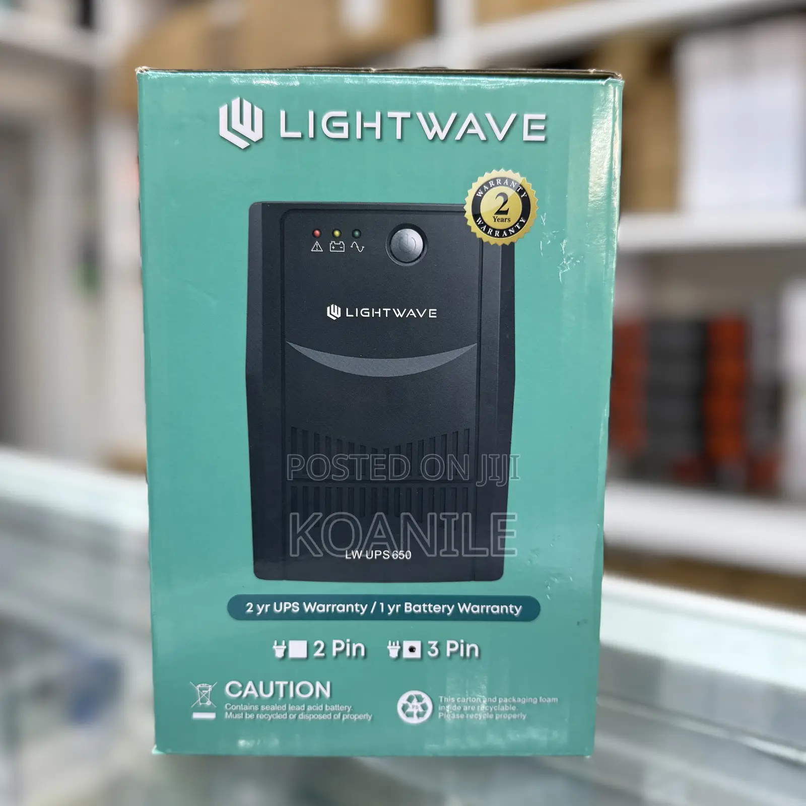Lightwave UPS Battery Backup 650va