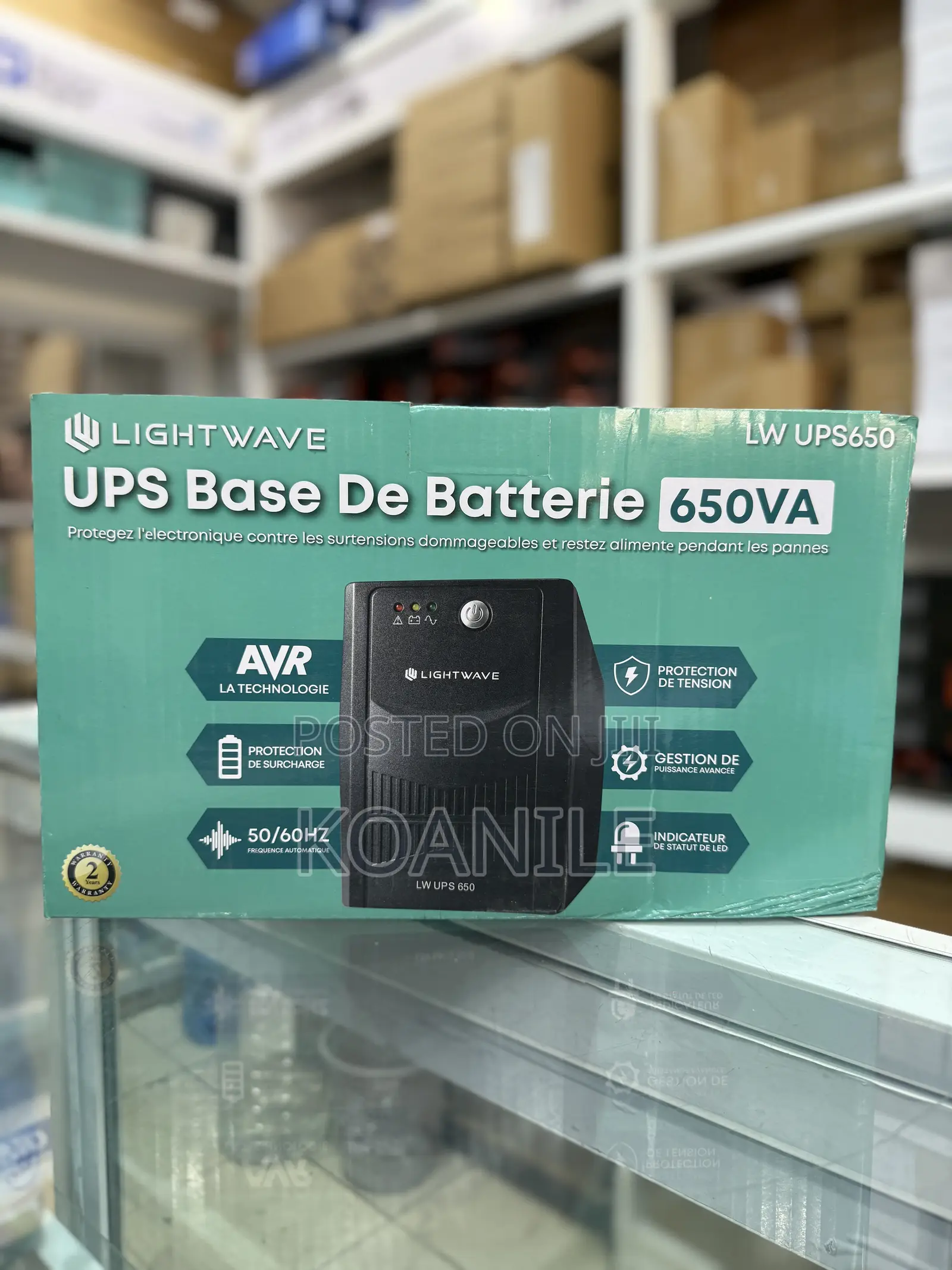 Lightwave UPS Battery Backup 650va