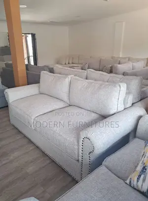 Elegant Light Grey 3 Seater Sofa