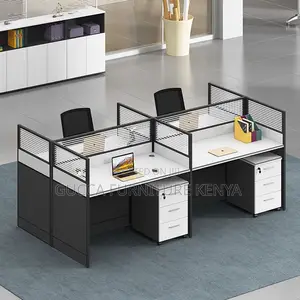 Workstation:4-Seater Modern Collaborative Office Workstation