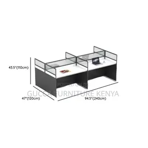 Workstation:4-Seater Modern Collaborative Office Workstation