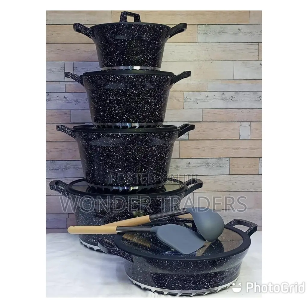 12pc Bosch Cookware With Silicone(Regina Cookware