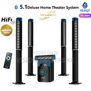 Nunix 5.1 Deluxe Home Theater System Music System-nu -8806