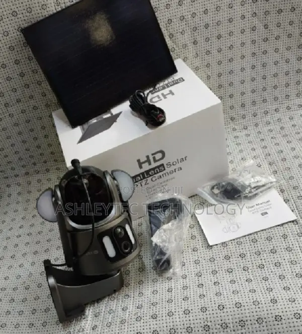 4MP Dual Screen 4G Sim Card Ubox Solar PTZ Camera