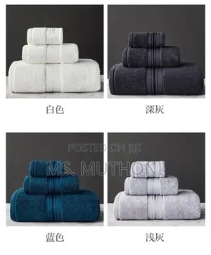 Egyptian Cotton Towel Set Bath Towel and Face Towe