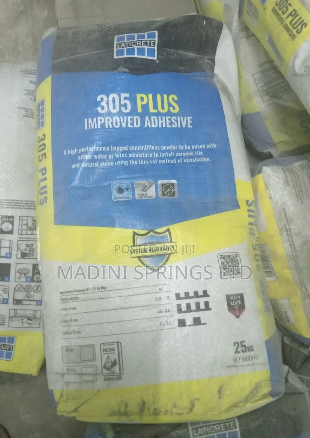 Silica-Sand Based Tile Adhesive Laticrete 305-Plus(25kgs)