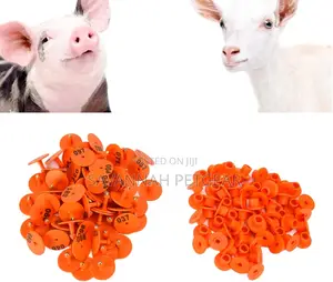 Pig Round Ear Tag, 001-100 Numbers Livestock Ear Tag -100pcs