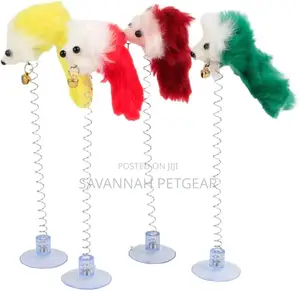 Mouse Cat Toy With Spring Furry Toys for Cats Kittens
